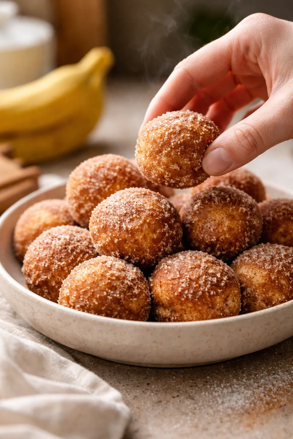 2-Ingredient Banana Donut Holes