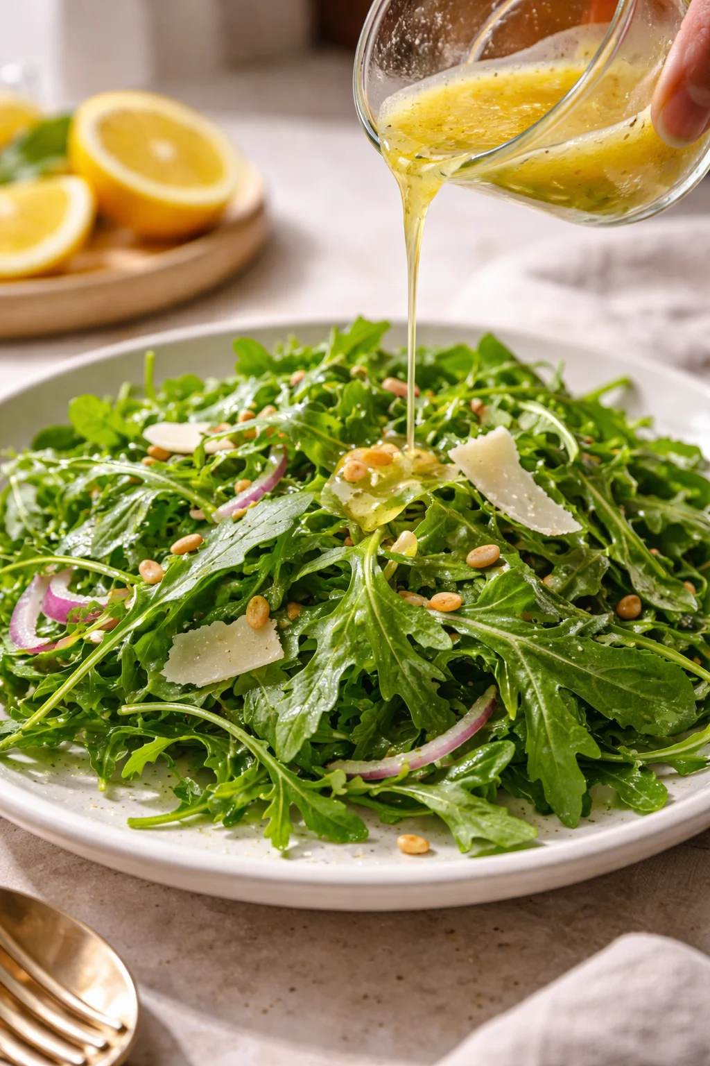 Arugula Salad with Lemon Vinaigrette