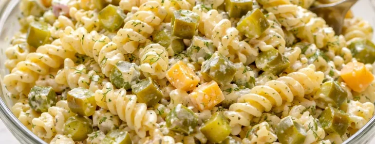 Dill Pickle Pasta Salad