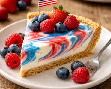 No-Bake 4th of July Swirl Pie
