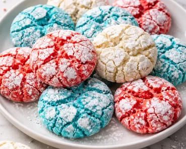 Patriotic Crinkle Cookies