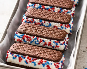 Patriotic Mini Ice Cream Sandwiches
