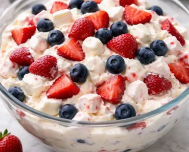 Red, White & Blue Cheesecake Salad