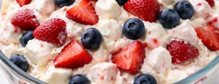 Red, White & Blue Cheesecake Salad