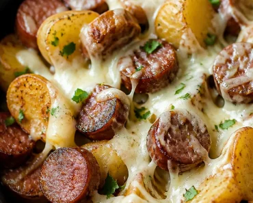 Cheesy Ranch Potatoes and Smoked Sausage Recipe