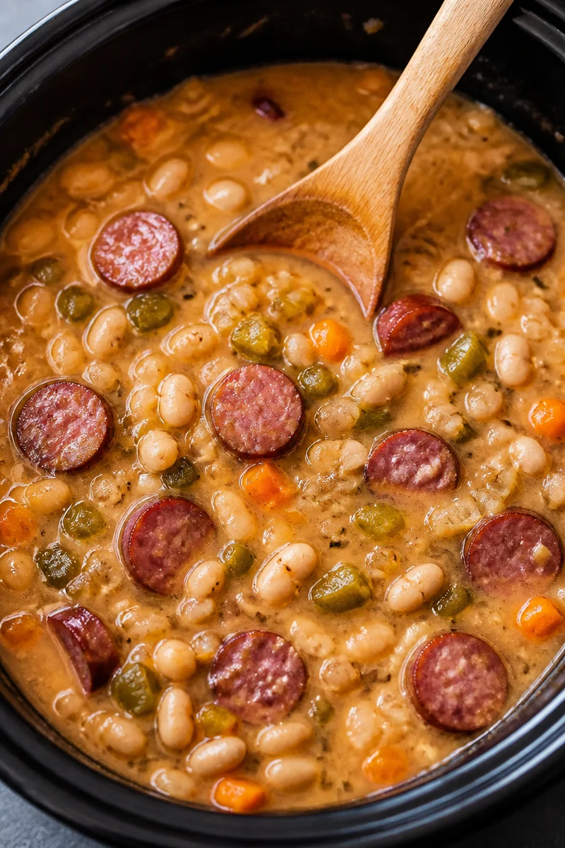 Creamy Bean Soup with Sausage