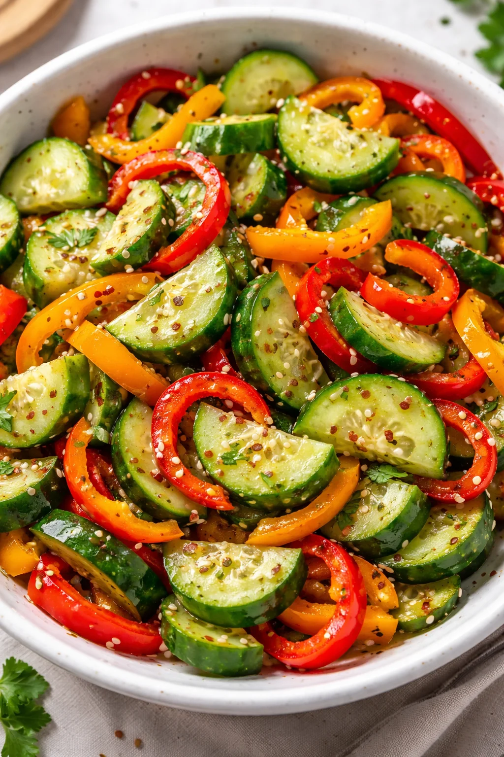 Cucumber and Sweet Pepper Salad