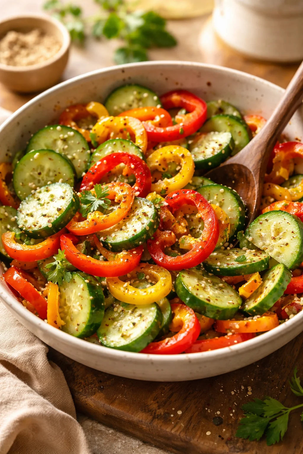 Cucumber and Sweet Pepper Salad