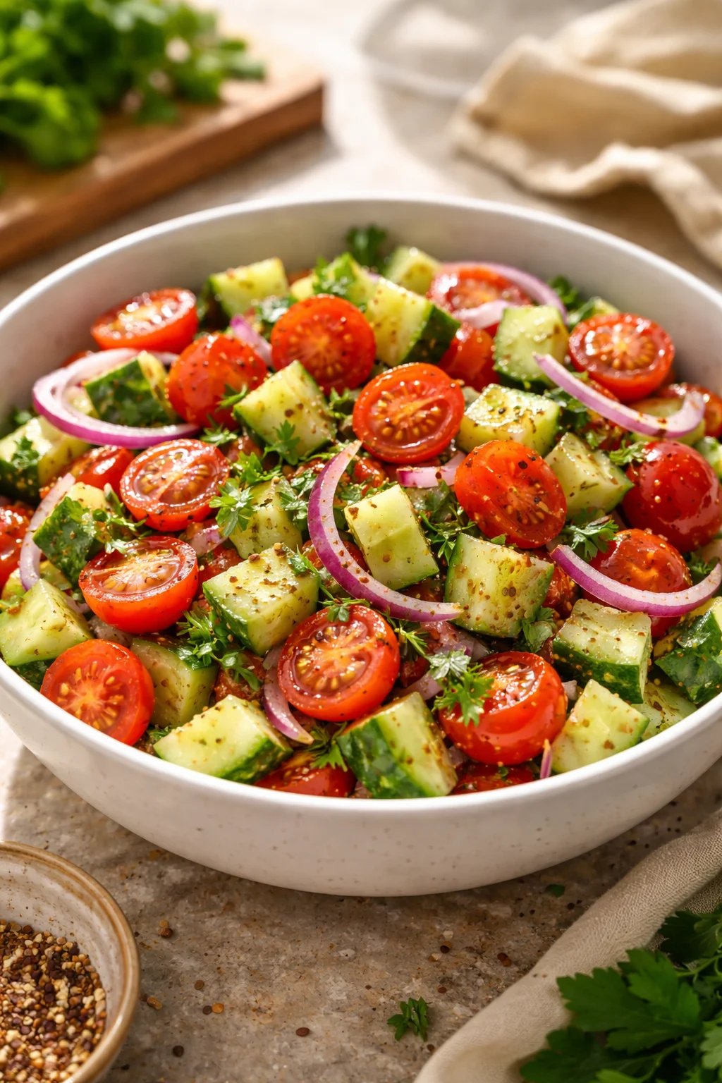 Cucumber Tomato Salad