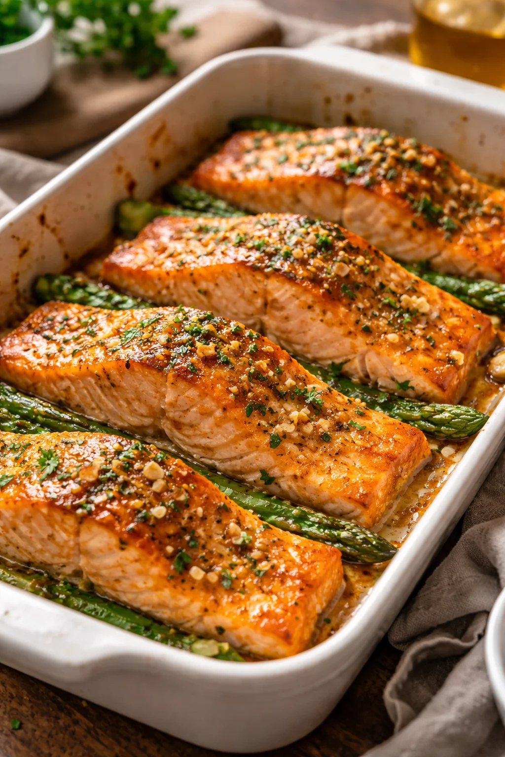 Garlic Butter Baked Salmon