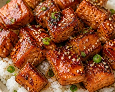 Honey Glazed Salmon Bites