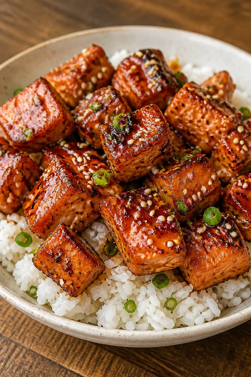 Honey Glazed Salmon Bites