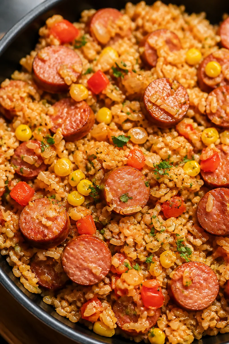 Kielbasa and Rice Skillet
