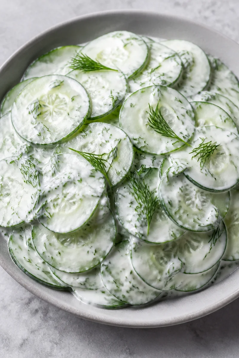Light and Fresh Cucumber Salad
