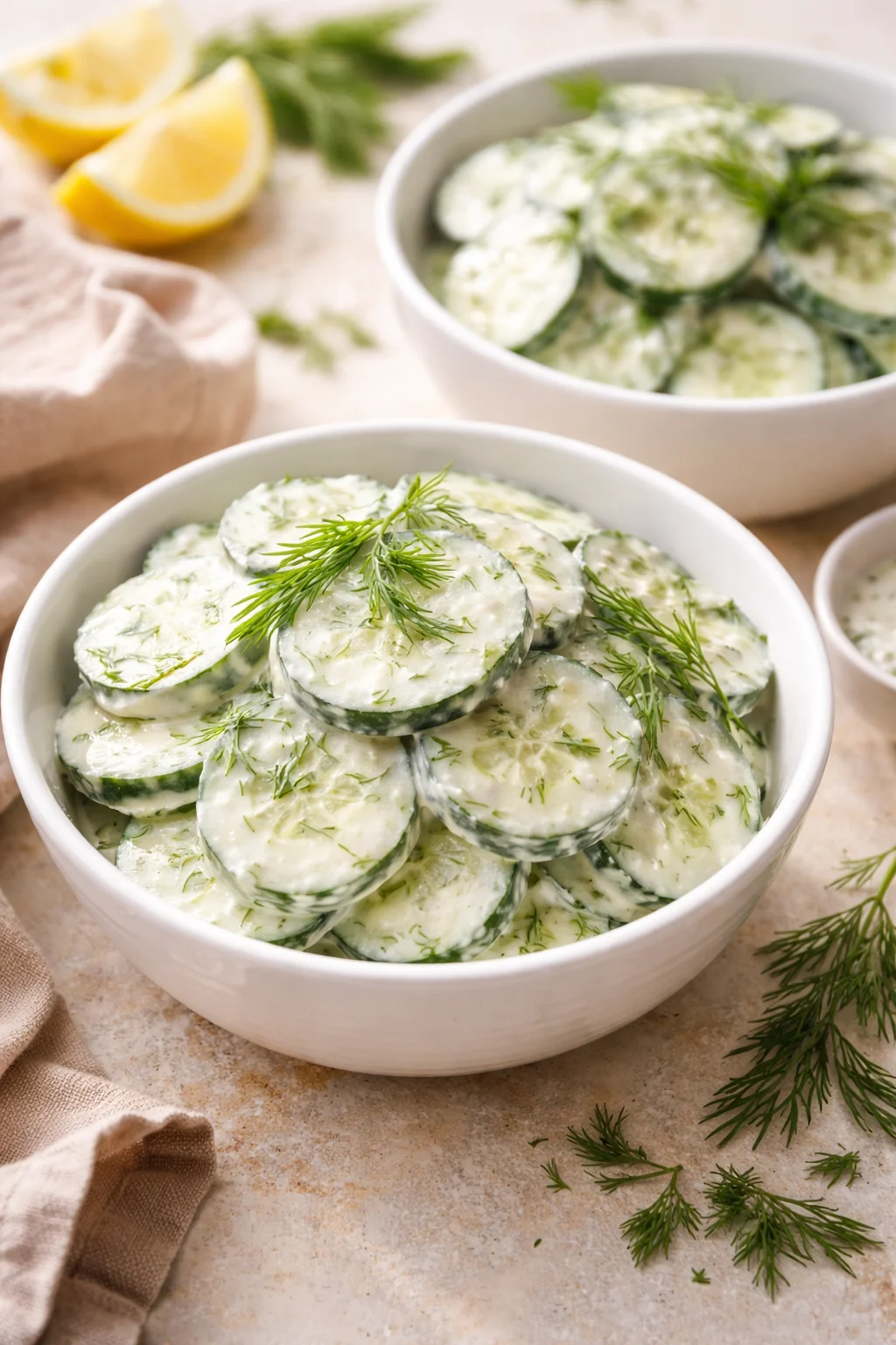 Light and Fresh Cucumber Salad