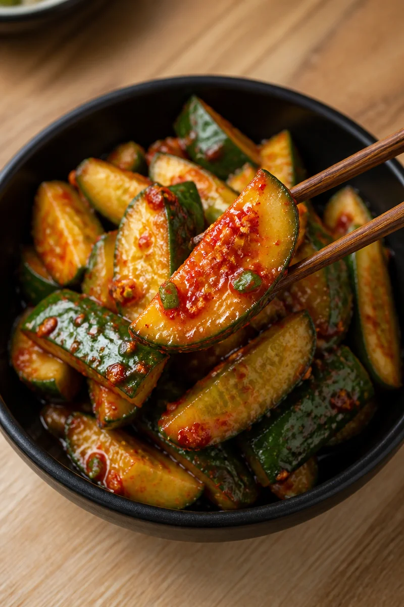 Spicy Asian Cucumber Salad (Oi Muchim)