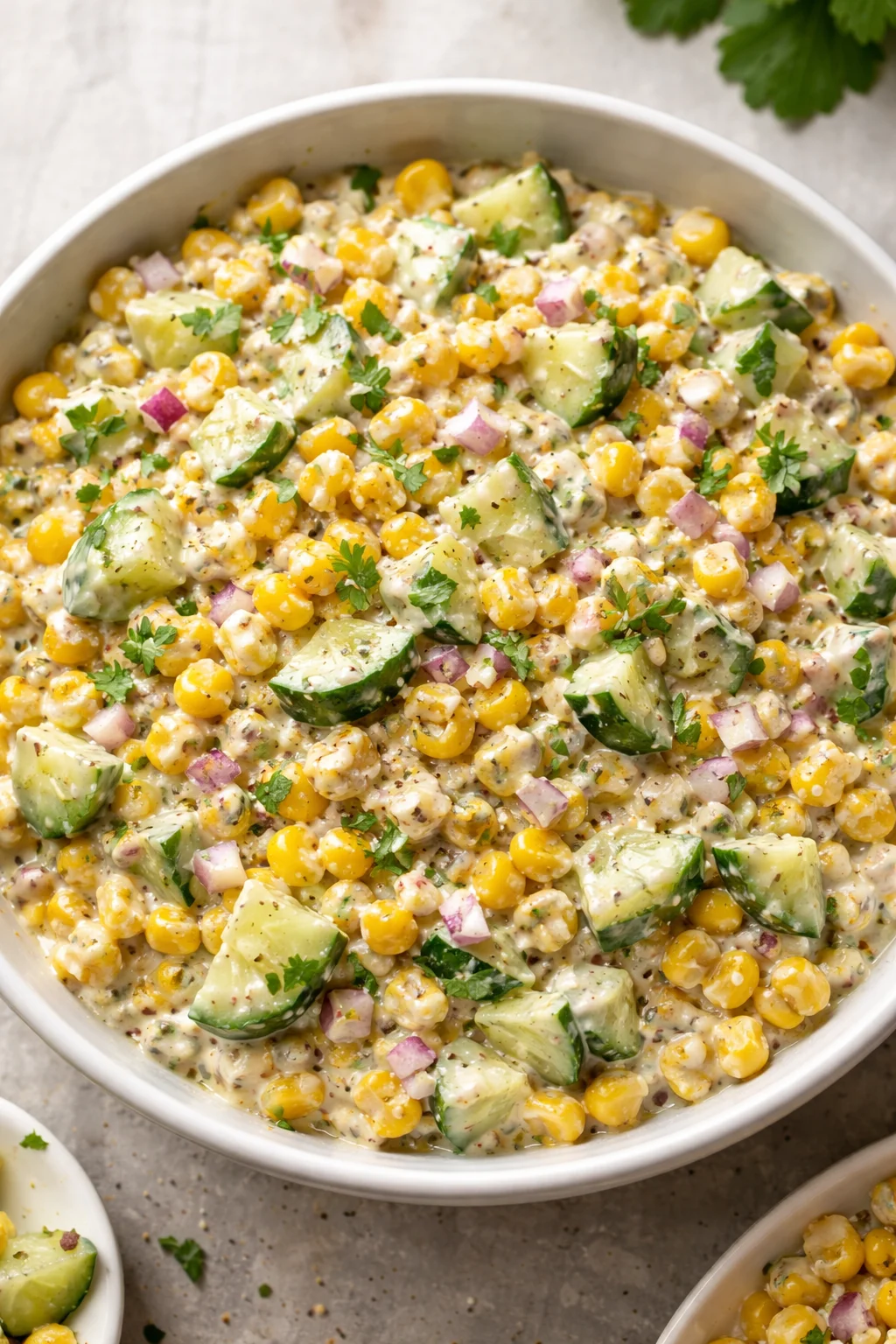 Street Corn Creamy Cucumber Salad for Ultimate Summer Fun