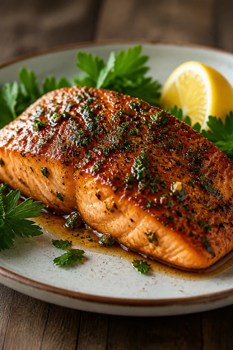 Texas Roadhouse Style Baked Salmon - Restaurant Flavor at Home