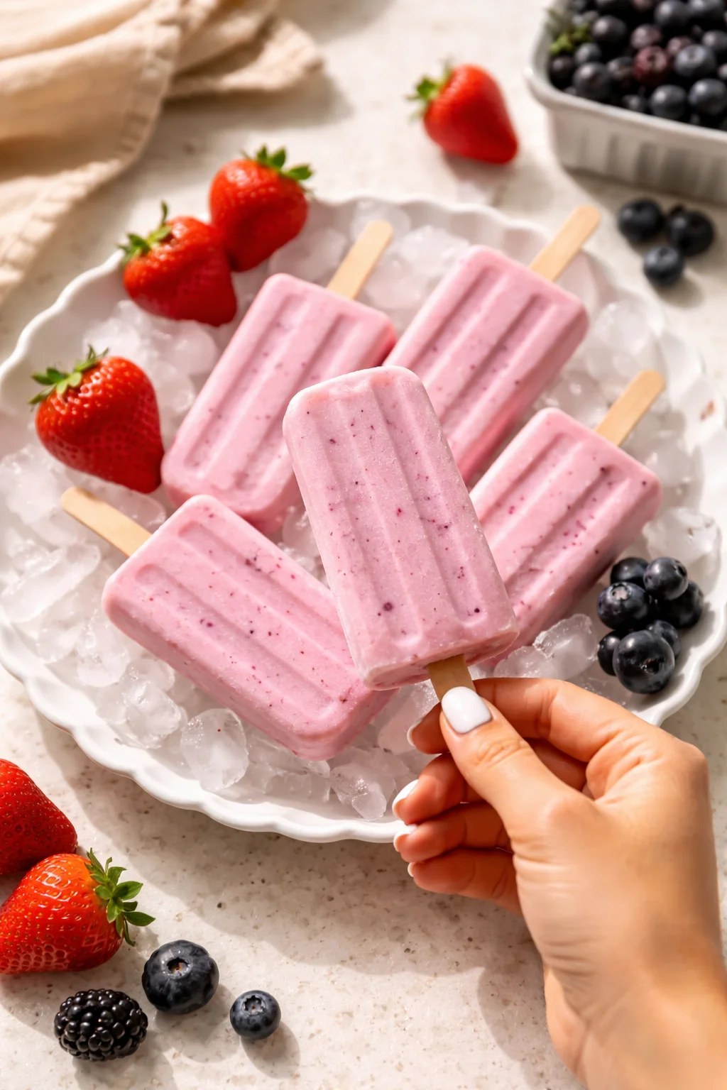 3-Ingredient Greek Yogurt Popsicles