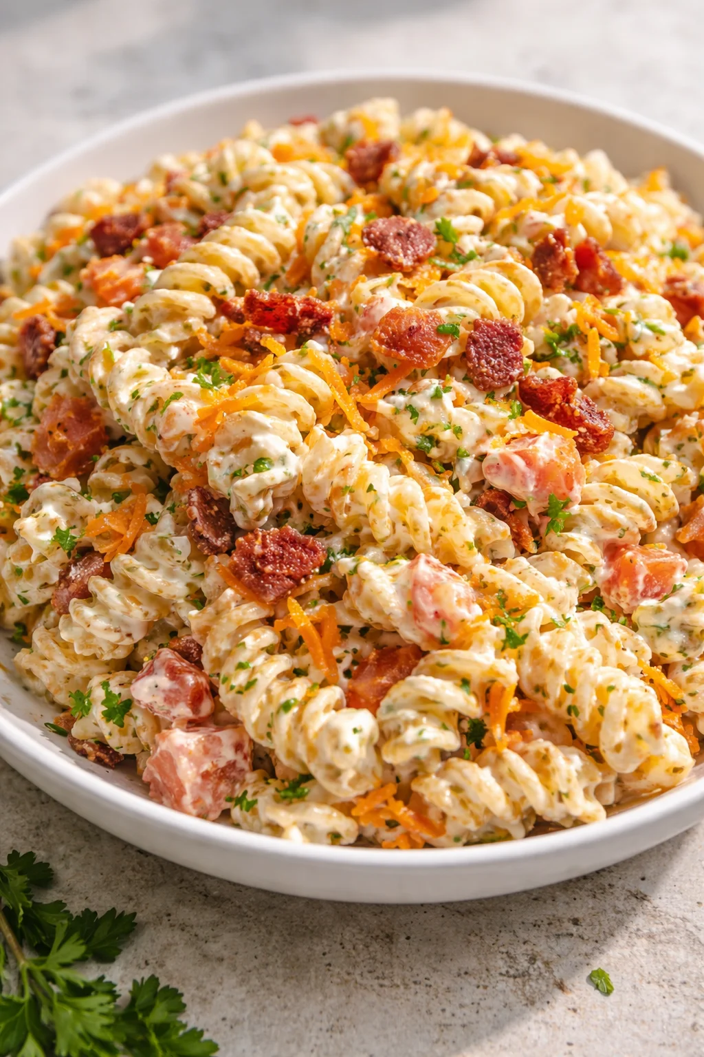 Bacon Ranch Pasta Salad