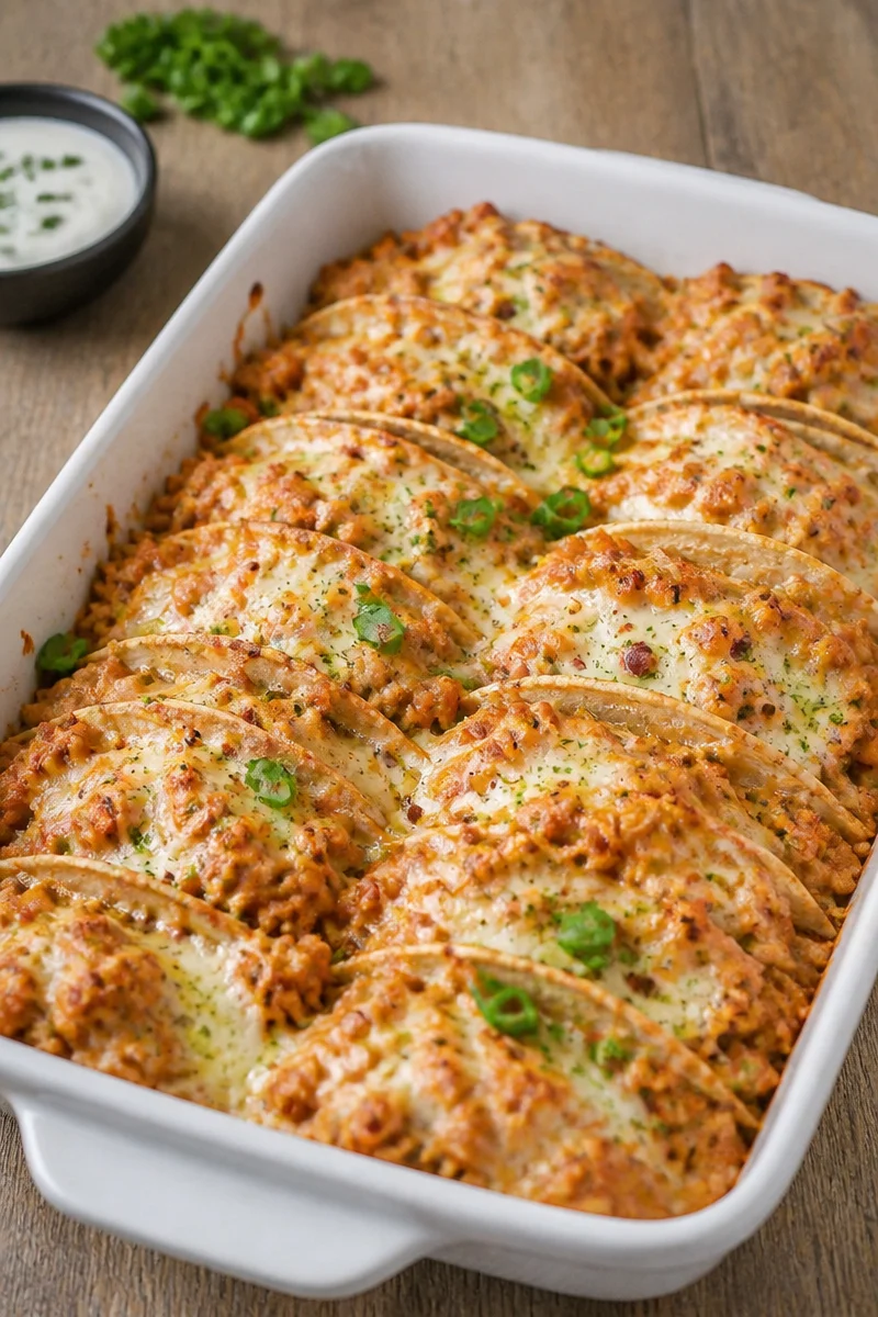Baked Chicken Bacon Ranch Tacos