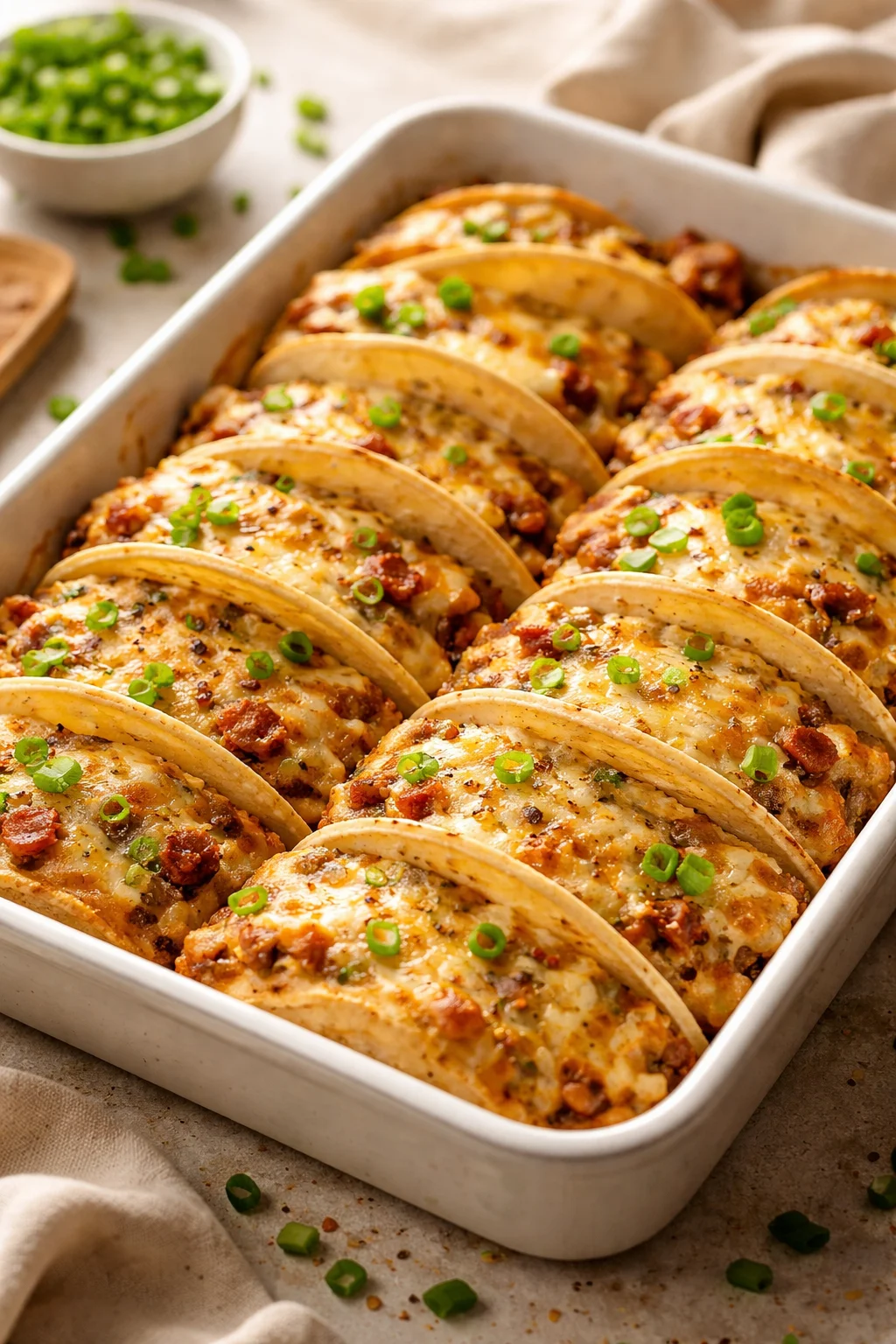 Baked Chicken Bacon Ranch Tacos