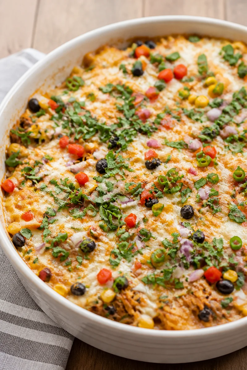 Chicken Burrito Casserole