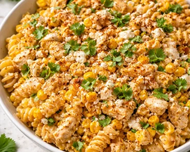 Classic Mexican Street Corn Chicken Pasta Salad