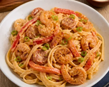 Creamy Cajun Shrimp Pasta with Andouille Sausage