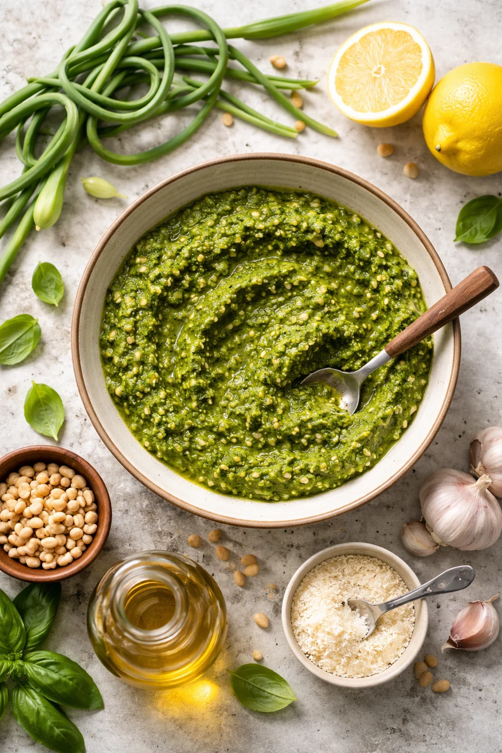 Garlic Scape Pesto
