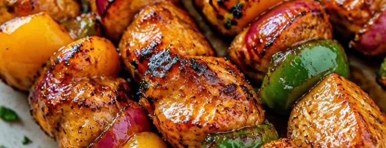 Jalapeno Peach Chicken Skewers Jalapeno Peach Chicken Skewers