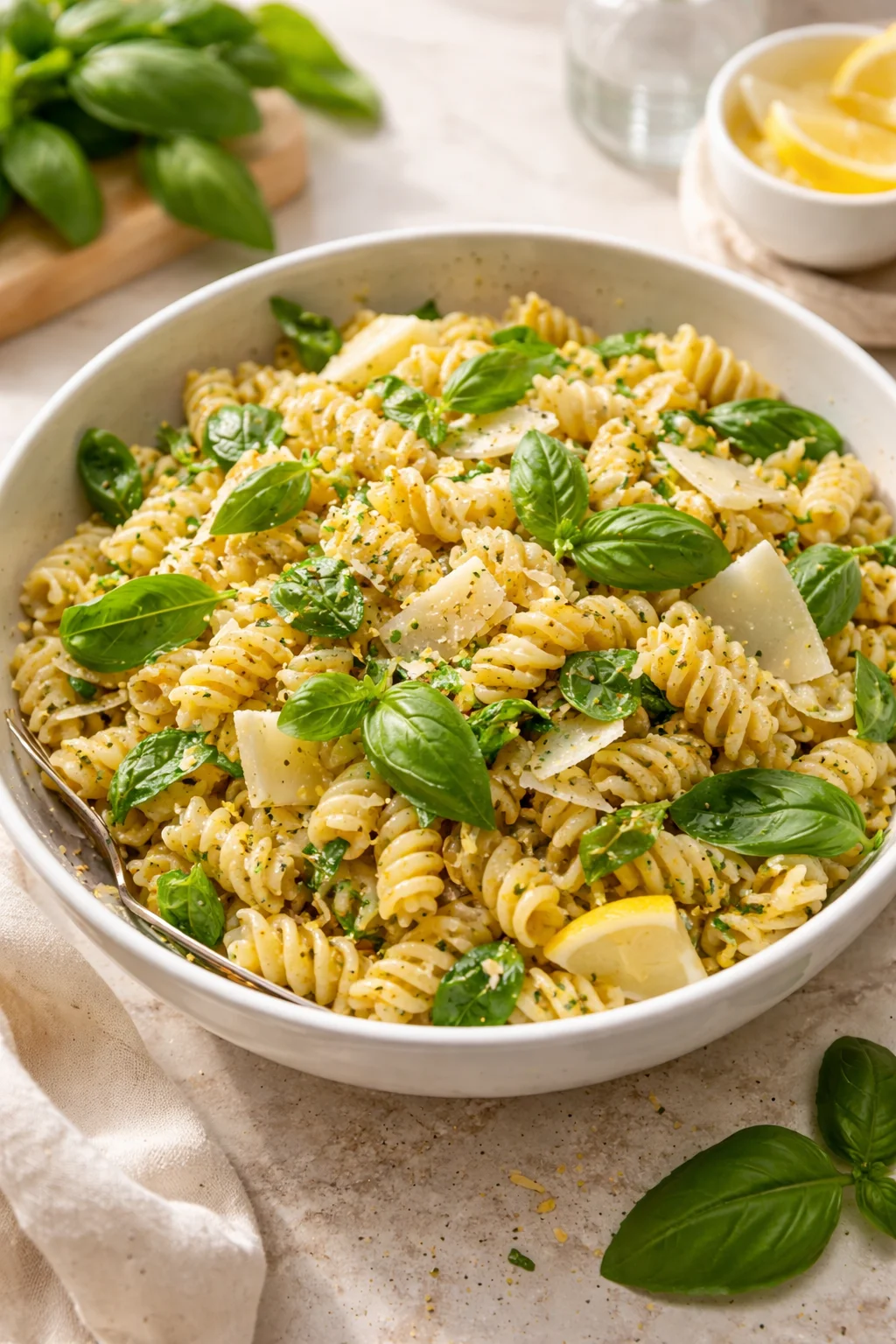 Lemon Basil Pasta Salad