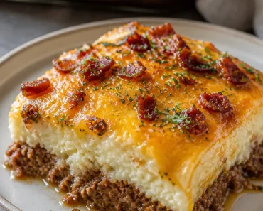 Meatloaf with Mashed Potatoes and Cheese Recipe