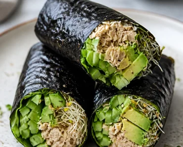 Nori Wraps – Paleo Tuna Salad Nori Wraps – Paleo Tuna Salad