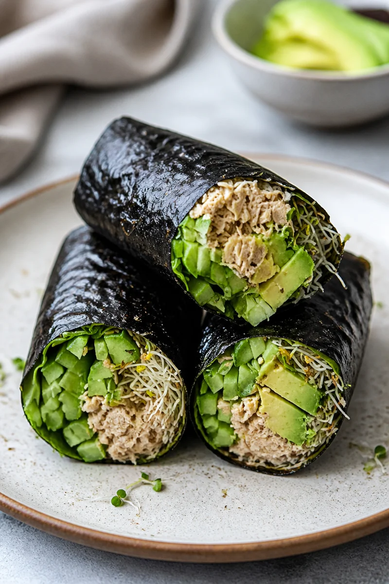 Nori Wraps - Paleo Tuna Salad