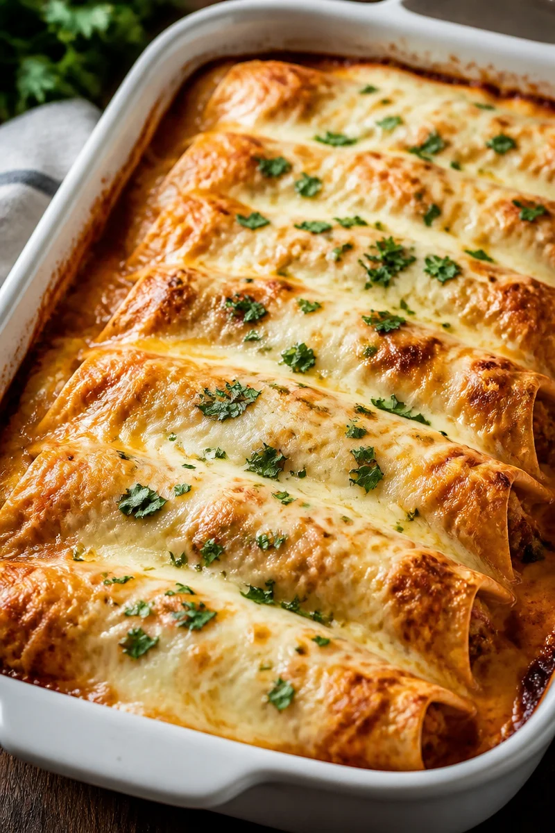 Quick & Healthy Chicken Enchiladas: High Protein Comfort Dinner