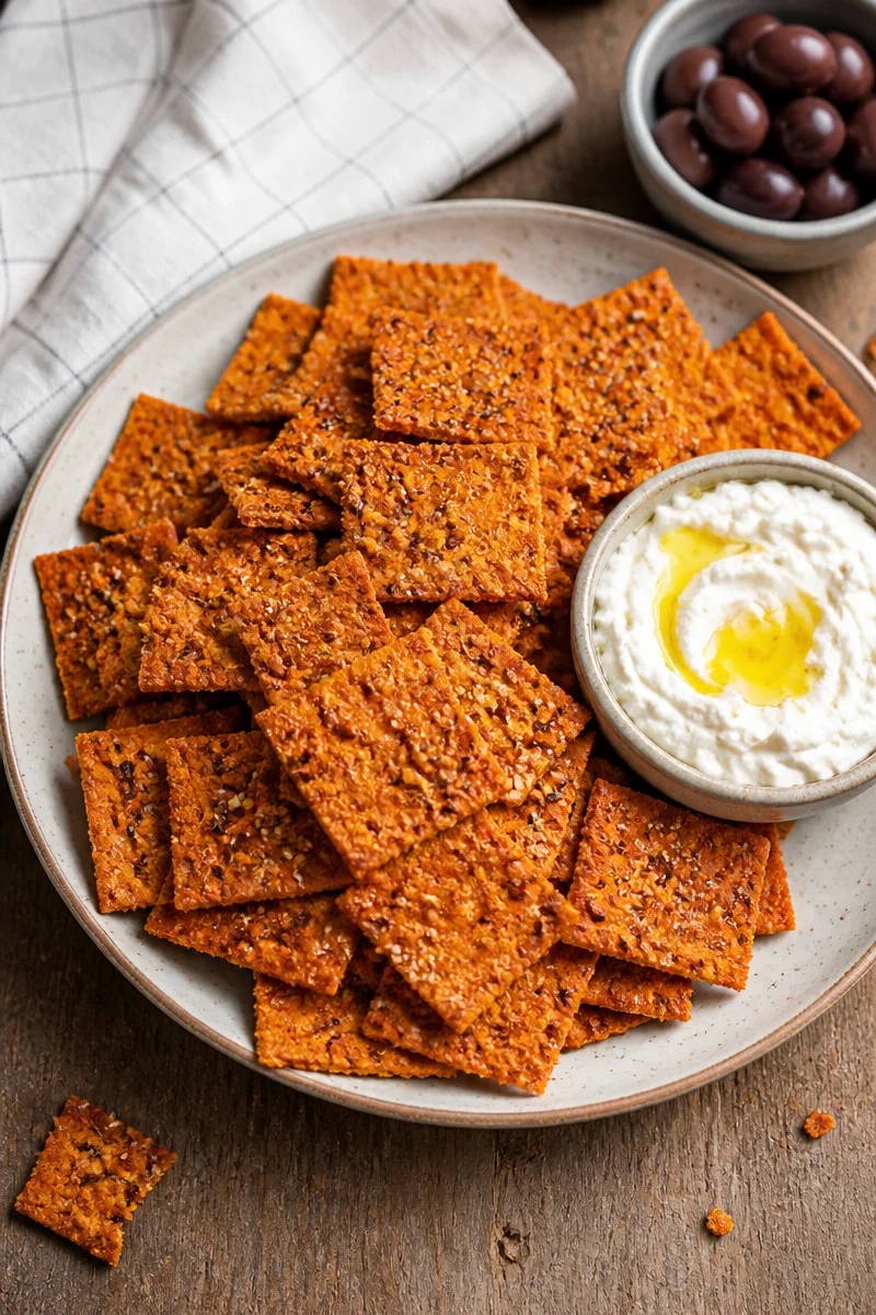 Red Lentil Crackers – Protein-rich, Healthy Snack