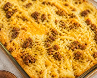 Sausage Hash Brown Breakfast Casserole
