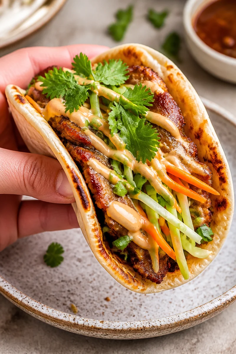 Smash Dumpling Tacos