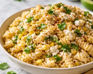 Tasty Elote Pasta Salad with Greek Yogurt – Moana’s Kitchen