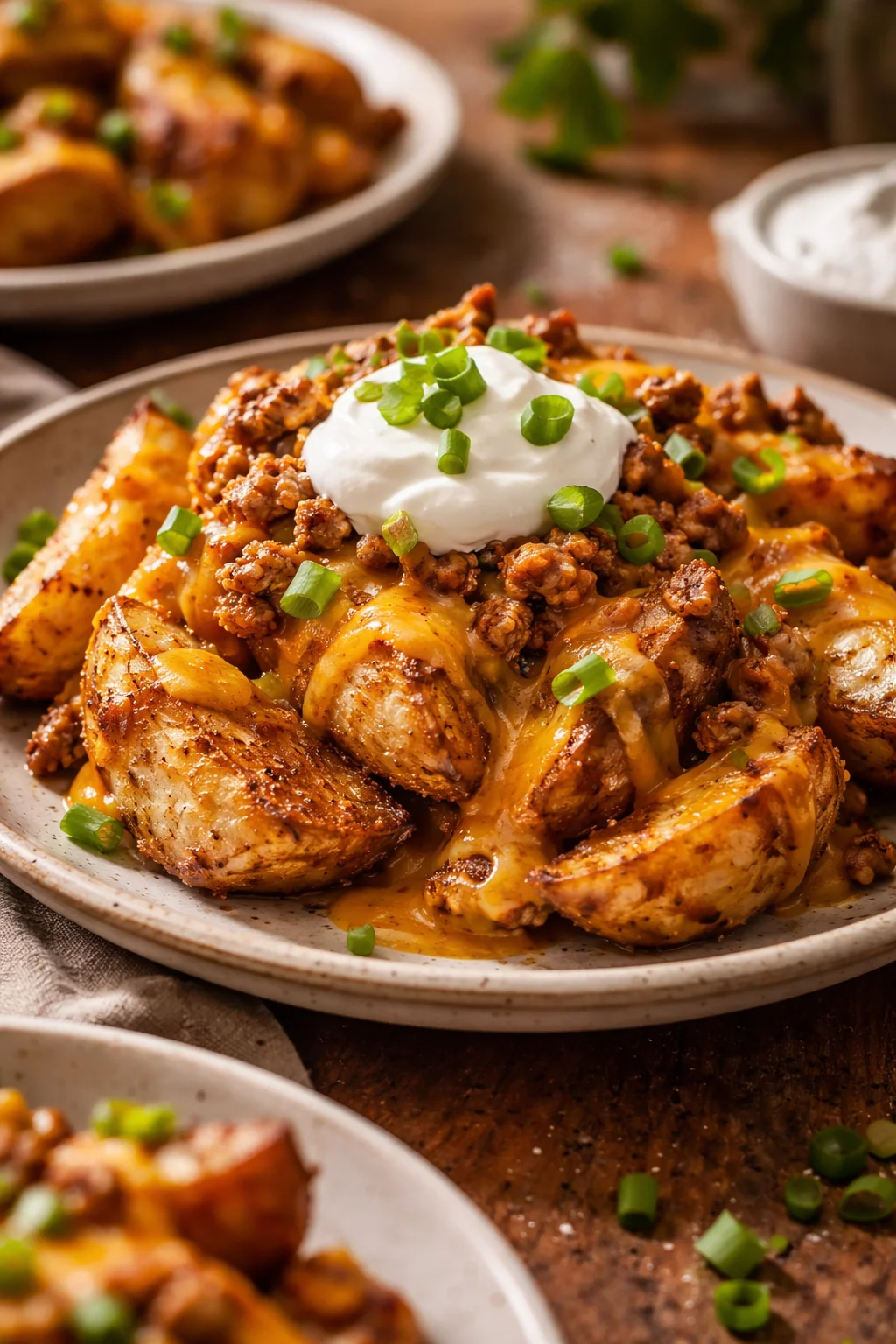 Cheesy Taco Potatoes