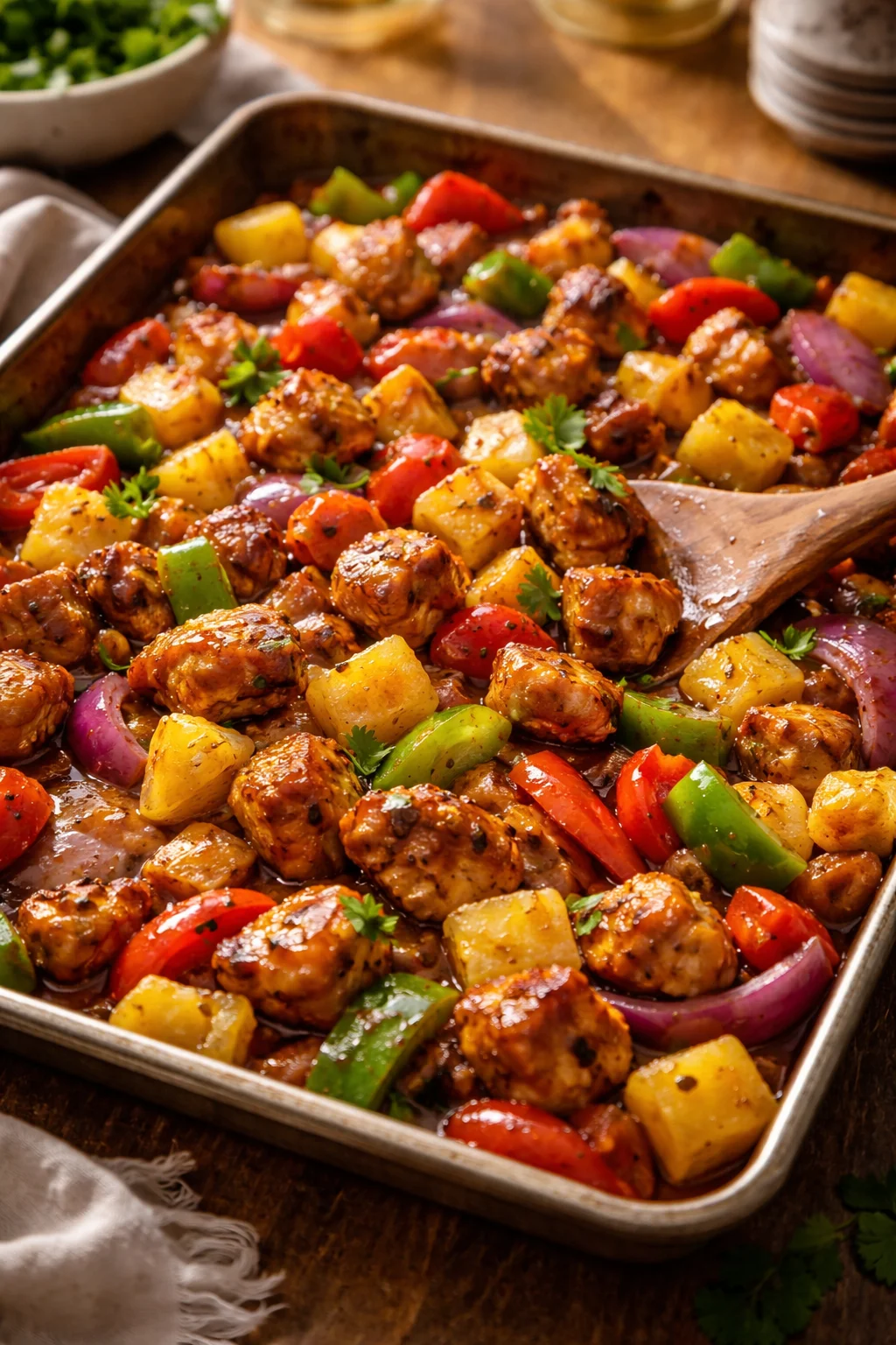 Hawaiian Chicken Sheet Pan