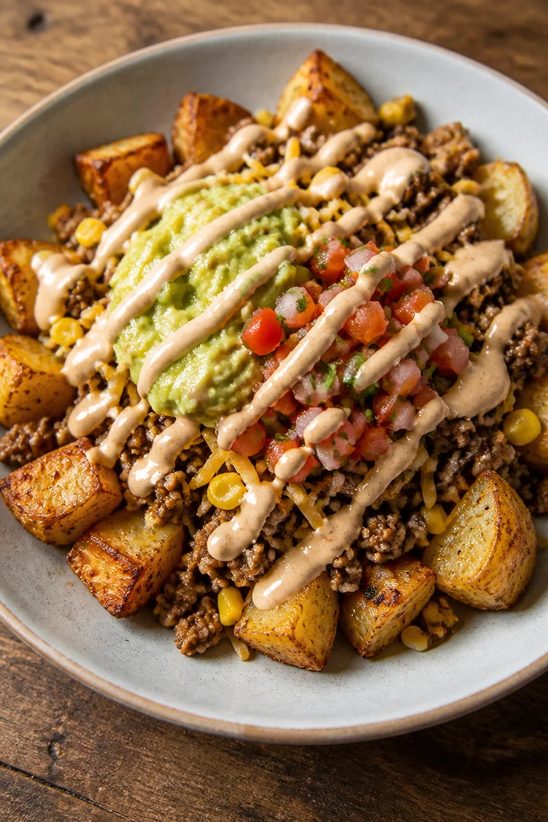 Loaded Potato Taco Bowl