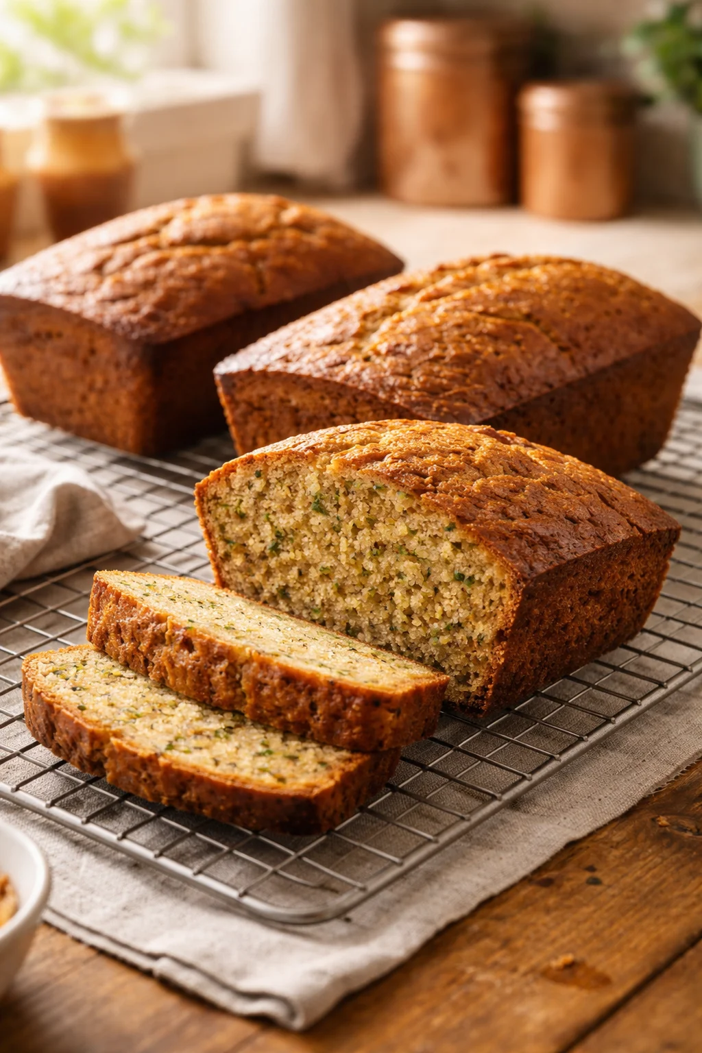 Moist Zucchini Bread with Applesauce