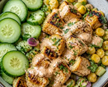 Street Corn Creamy Cucumber Chicken Salad Street Corn Creamy Cucumber Chicken Salad