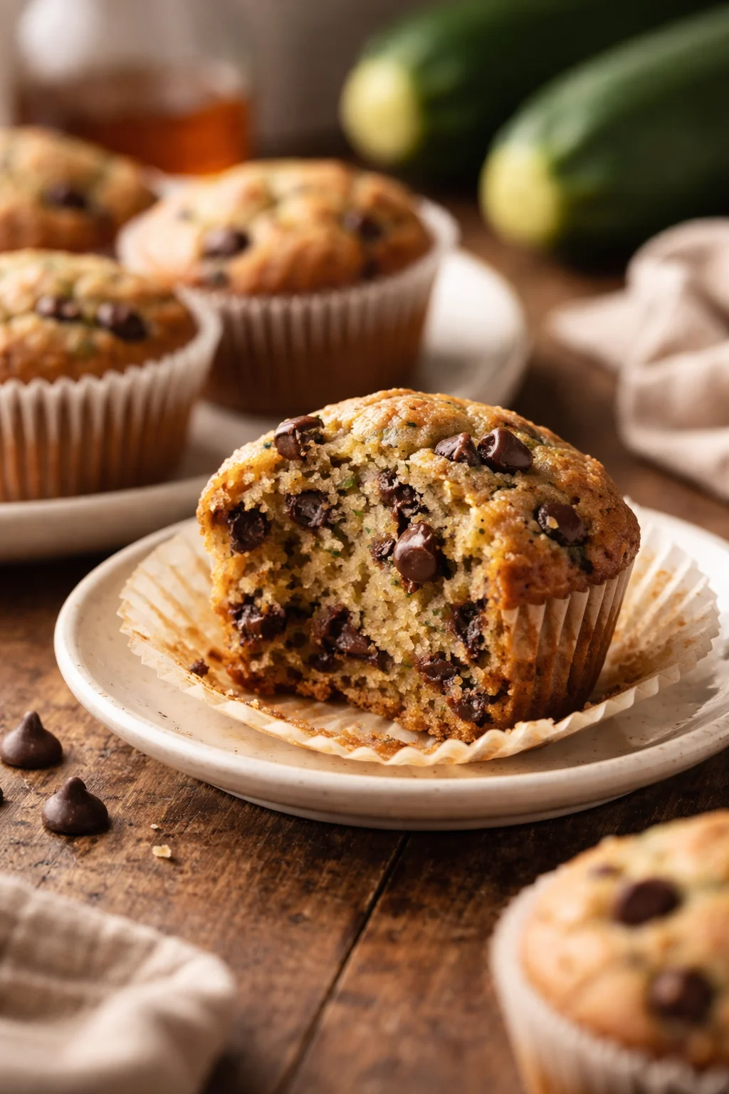 Zucchini Chocolate Chip Muffins