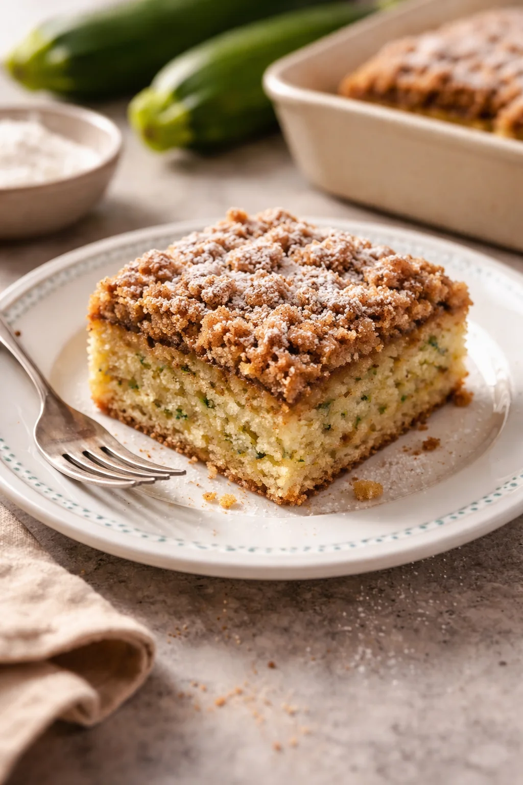 Zucchini Coffee Cake Recipe - Perfect for Breakfast | Zucchini Coffee Cake Bread, Zucchini Crumb Cake Recipe, Zucchini Dessert Recipes