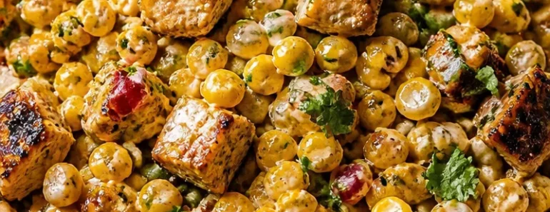 Creamy High Protein Chicken Street Corn Salad You’ll Crave