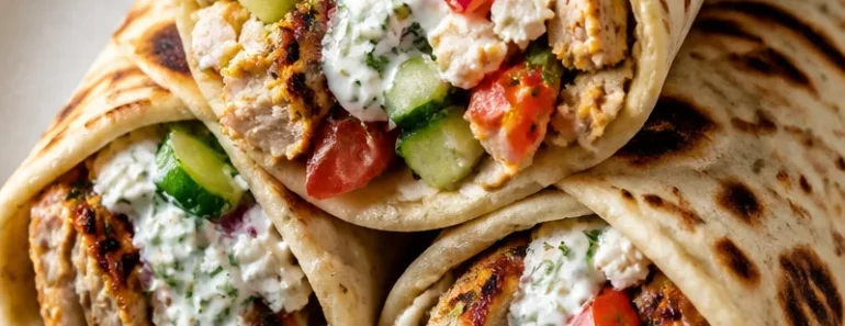 Delicious Greek Chicken Wraps