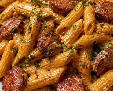 Creamy Spicy Cajun Sausage Pasta Quick Weeknight Dinner Idea Creamy Spicy Cajun Sausage Pasta Quick Weeknight Dinner Idea